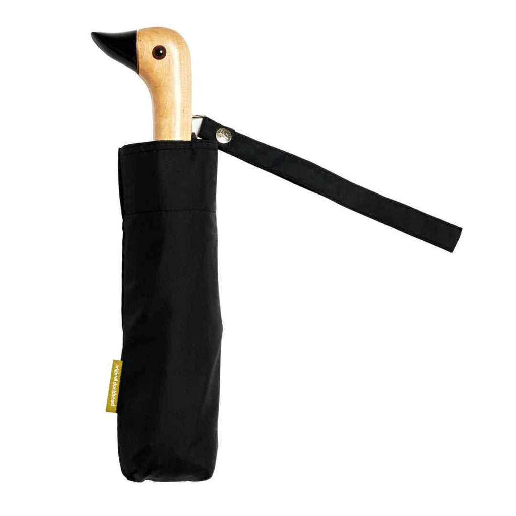 Classic Black Compact DuckUmbrella