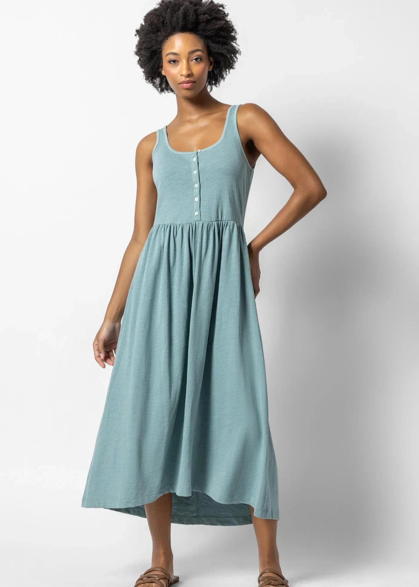 Hi-Low Maxi Tank Dress