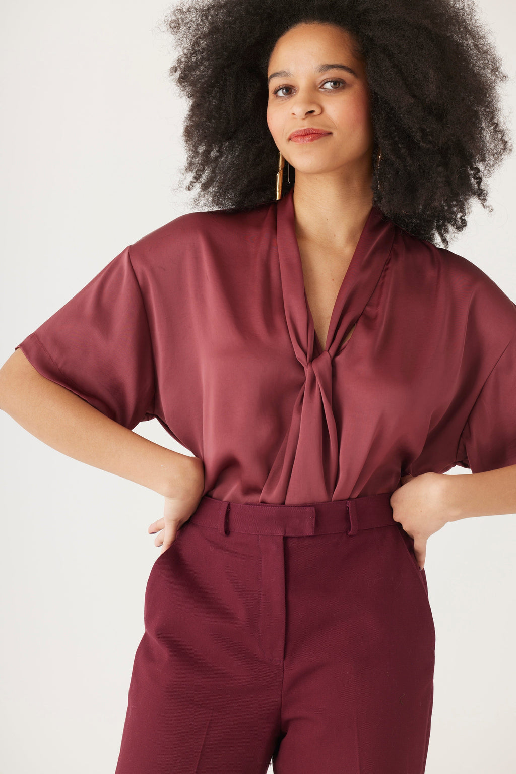 Betty Blouse in Japanese Charmeuse