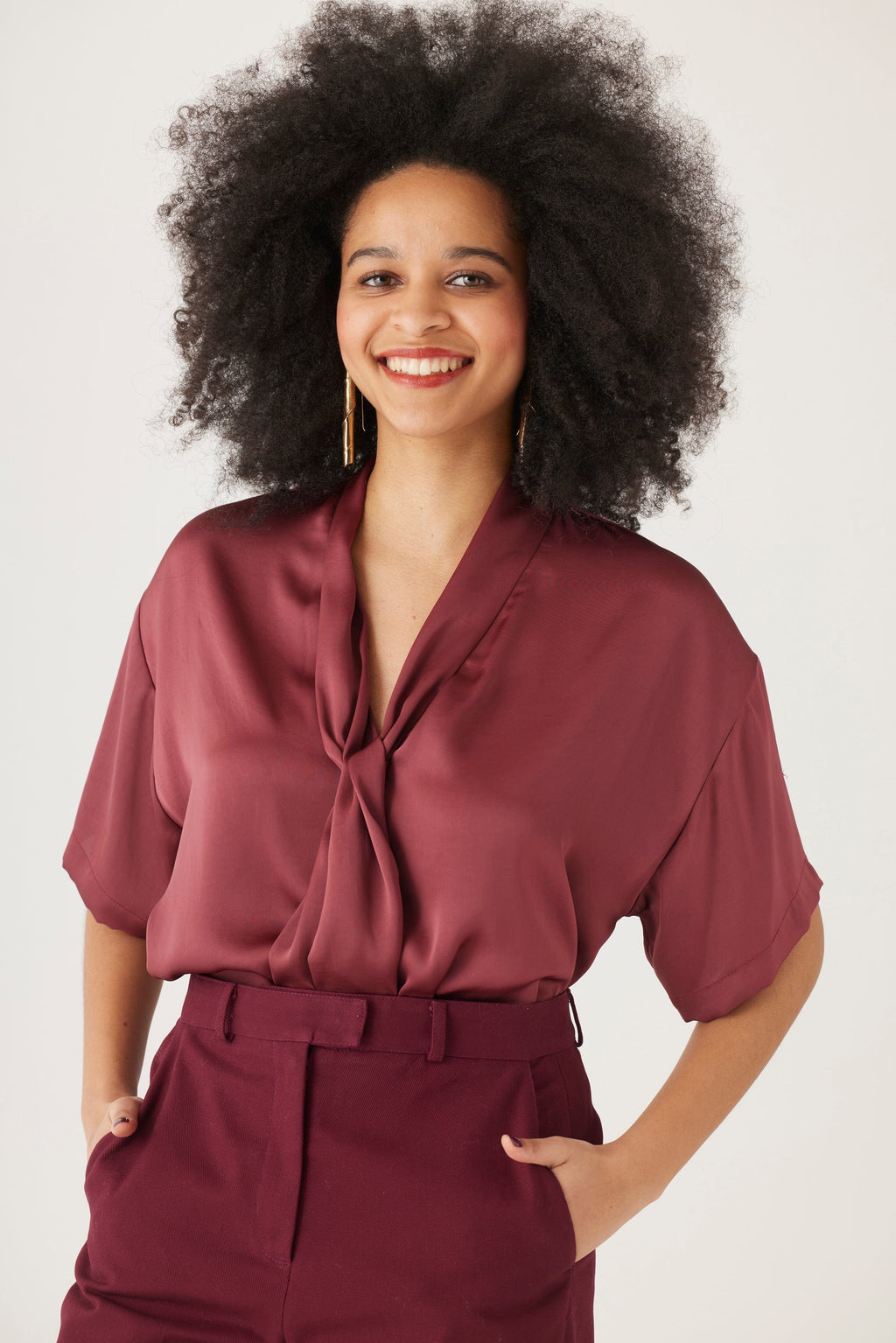 Betty Blouse in Japanese Charmeuse