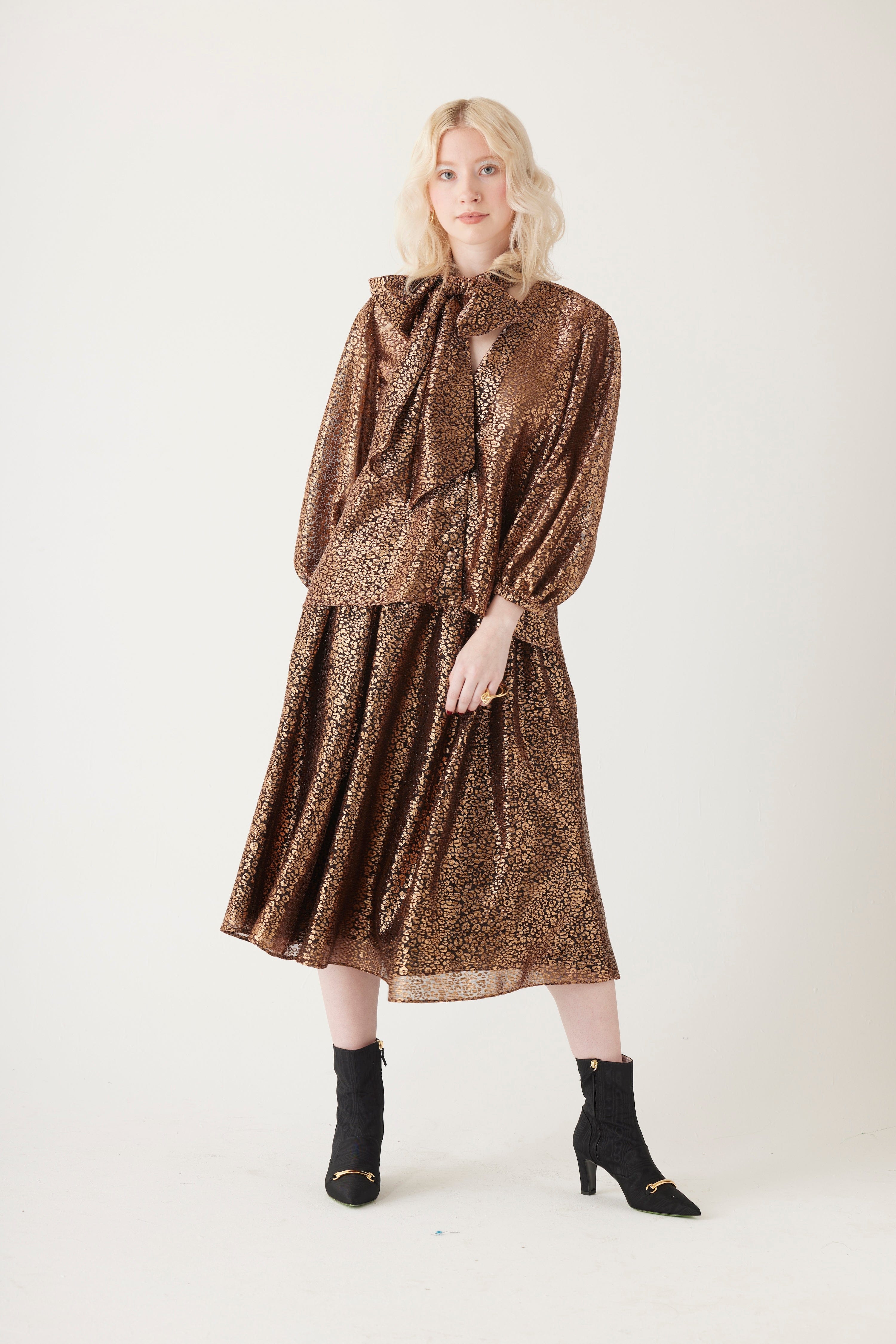 Trish Blouse in Metallic