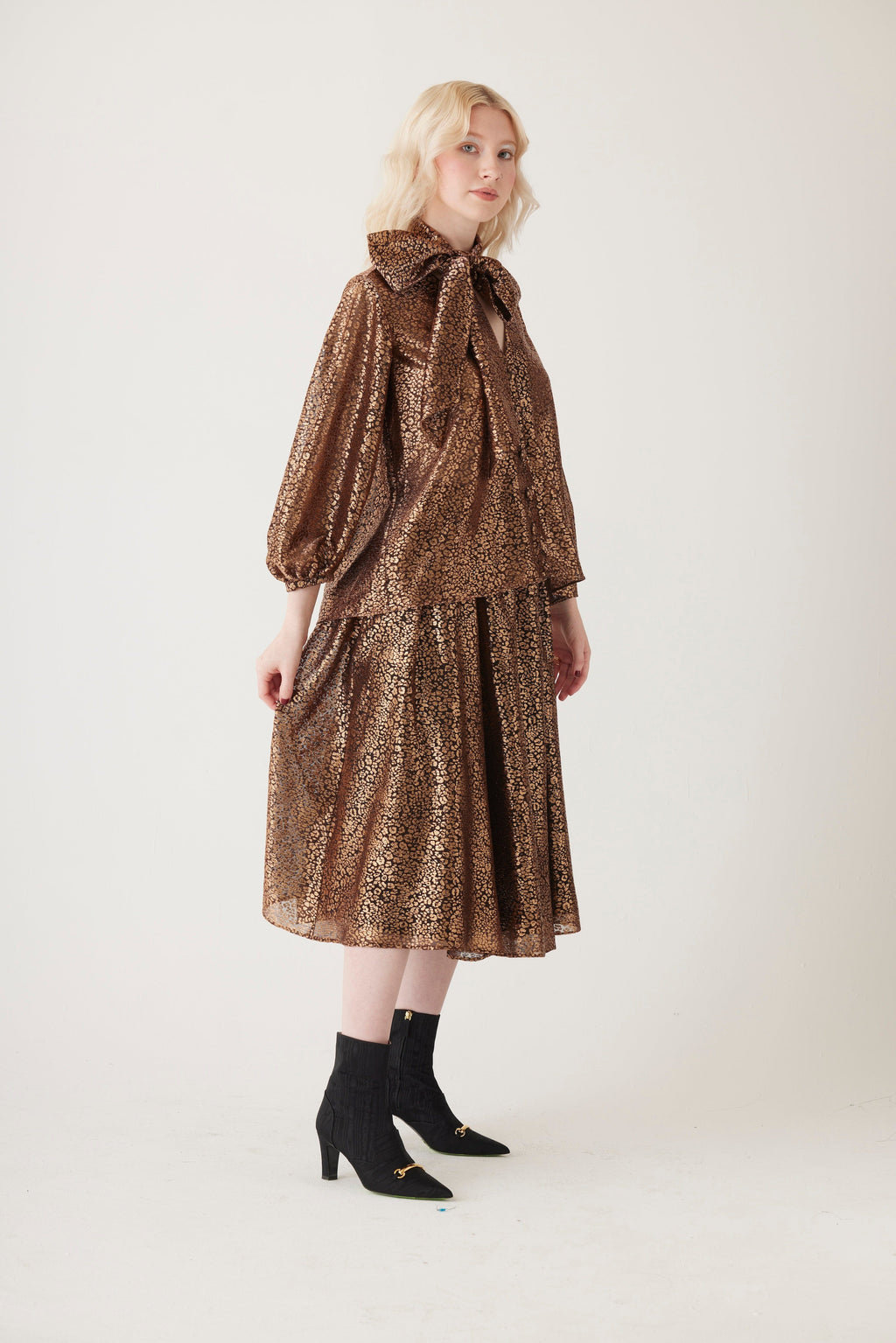 Trish Blouse in Metallic