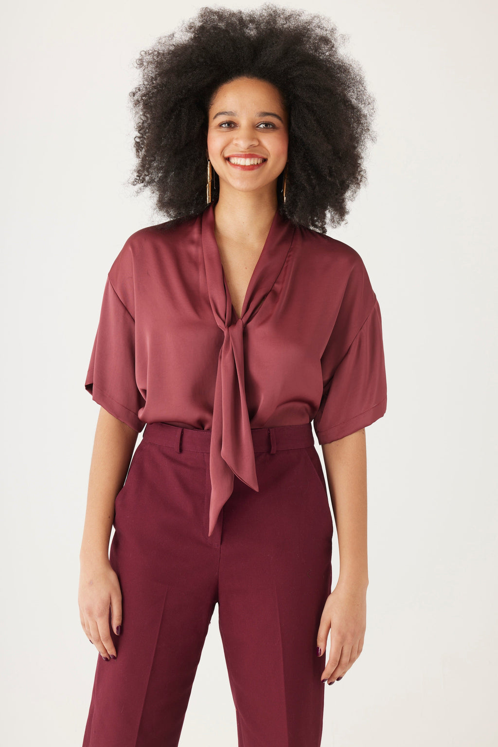 Betty Blouse in Japanese Charmeuse