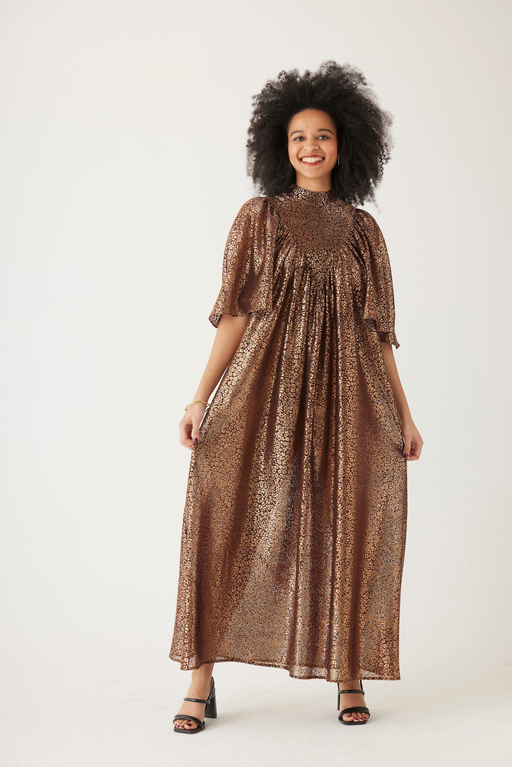 Maya Dress in Metallic