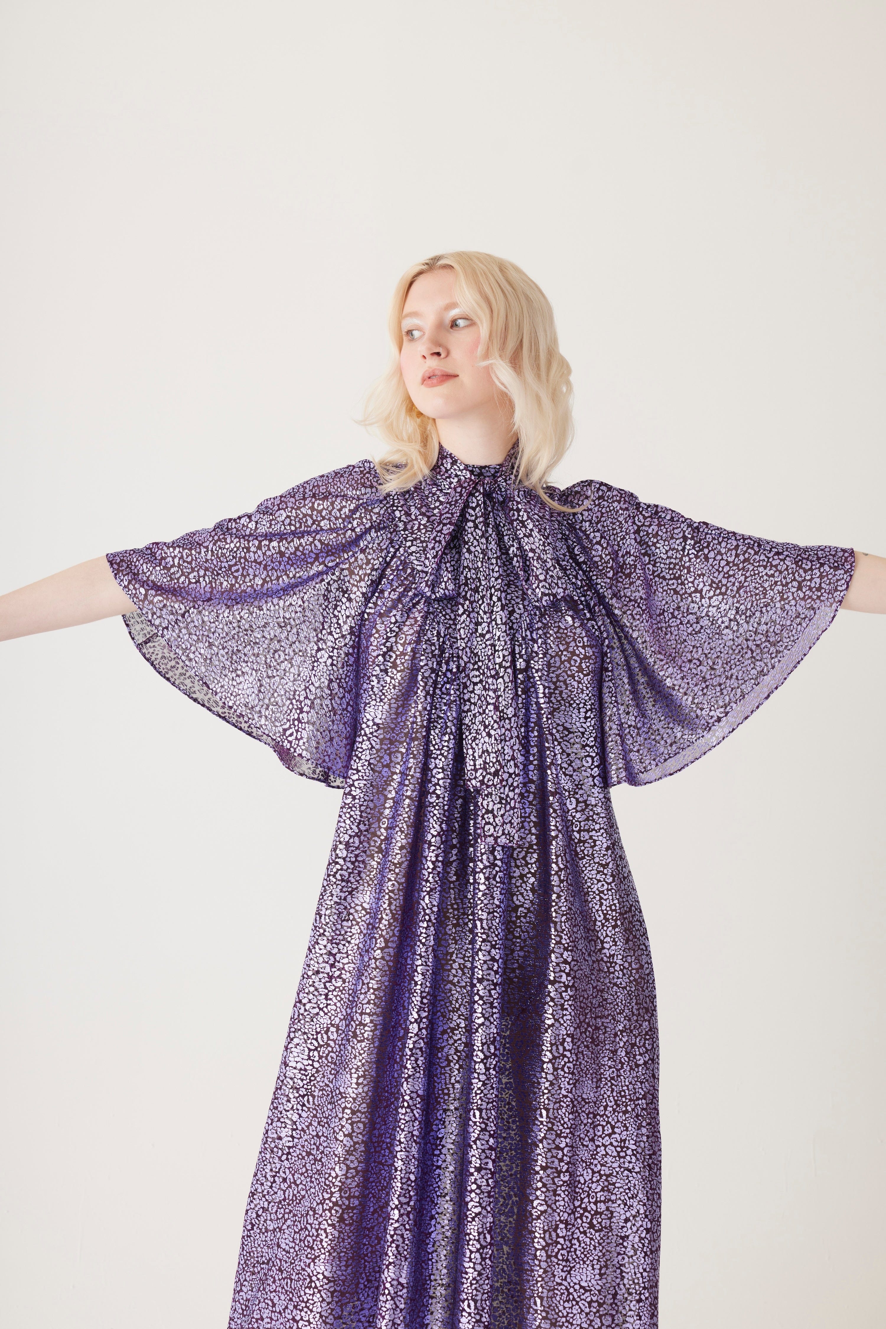 Maya Dress in Metallic