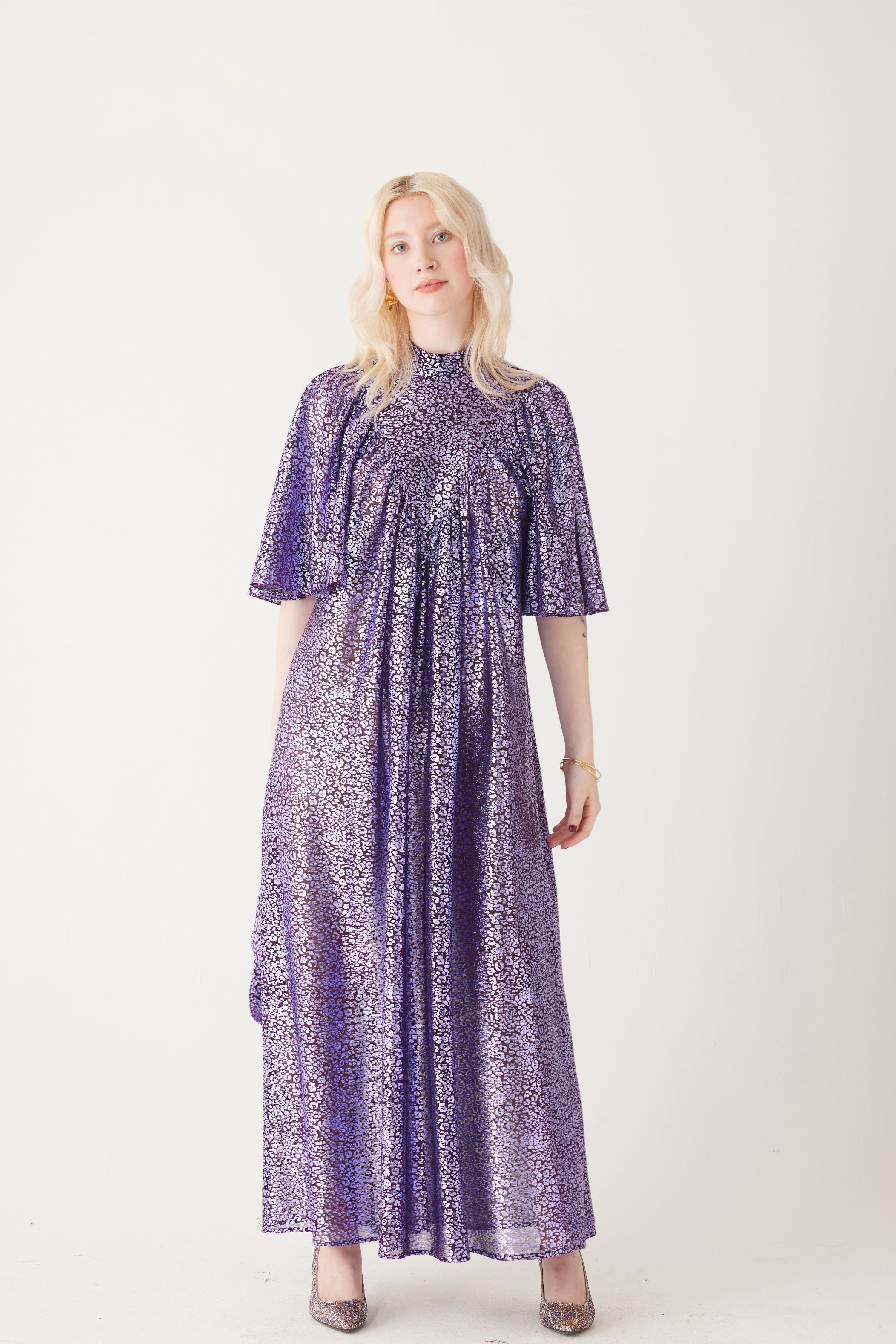 Maya Dress in Metallic