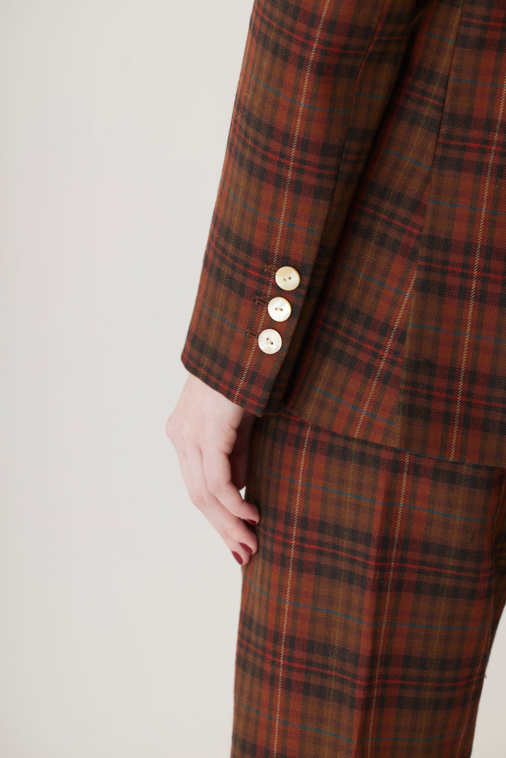 Bianca Blazer in Fireside Plaid Wool