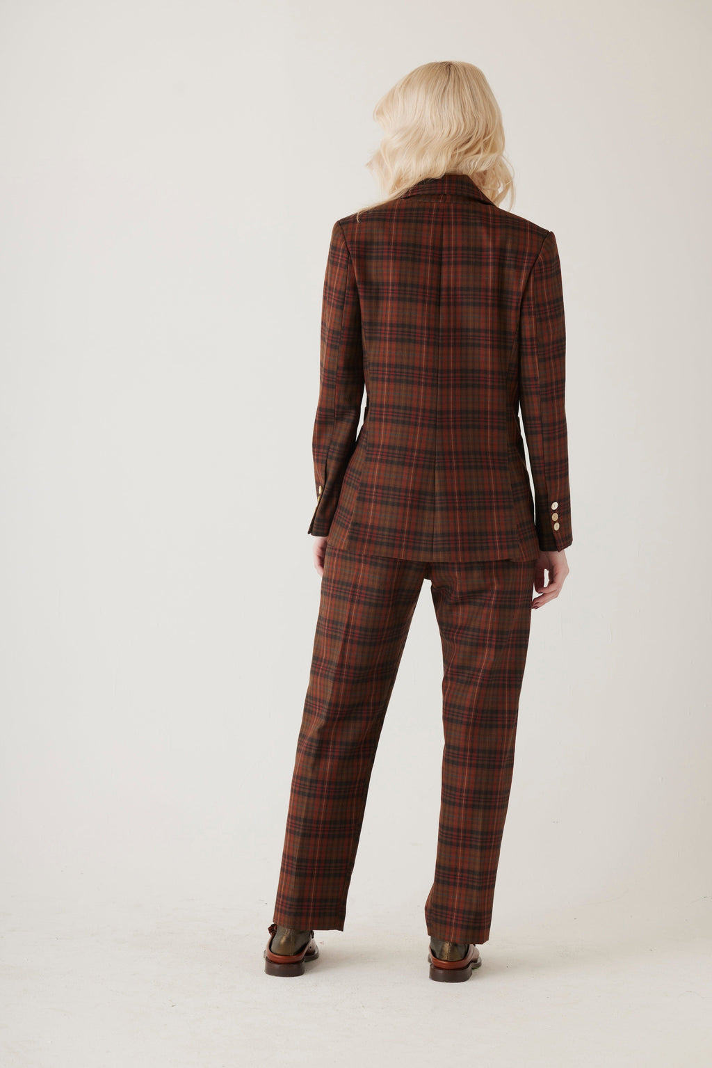 Bianca Blazer in Fireside Plaid Wool