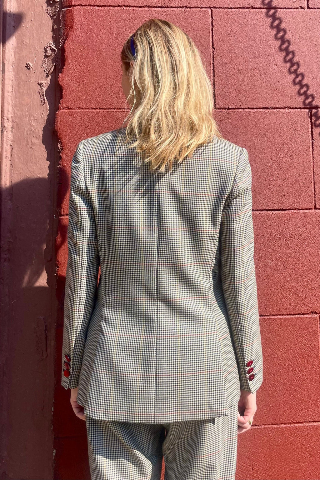 Bianca Blazer in Tropical Wool Plaid