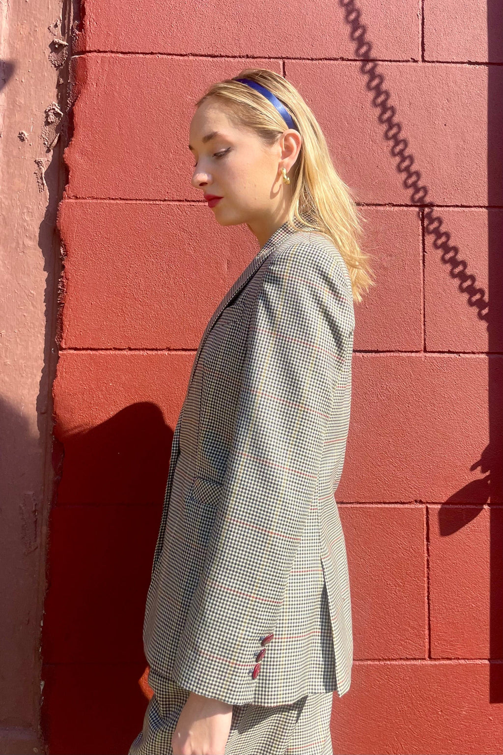 Bianca Blazer in Tropical Wool Plaid