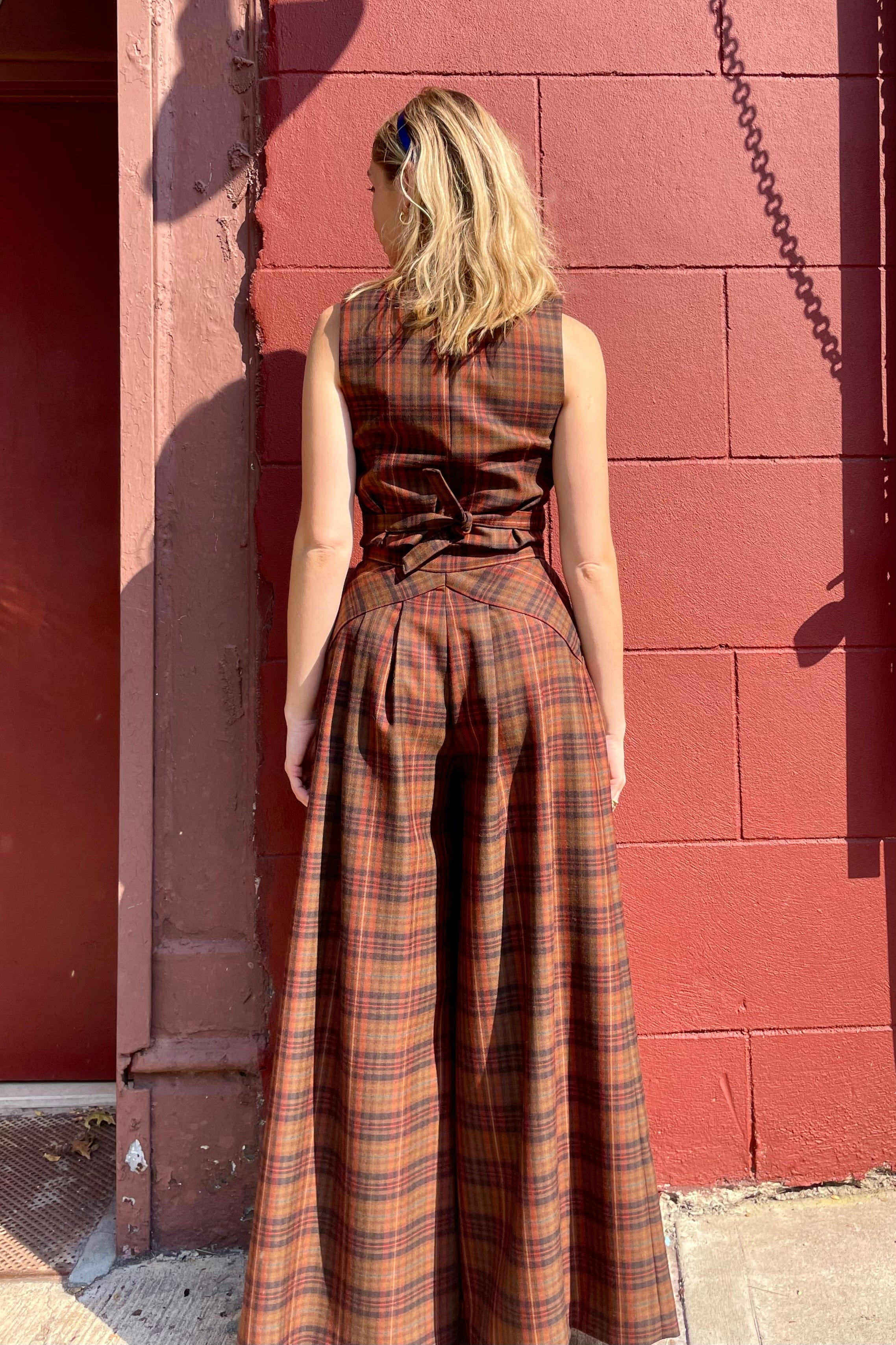 Katherine Pant in Fireside Plaid Wool