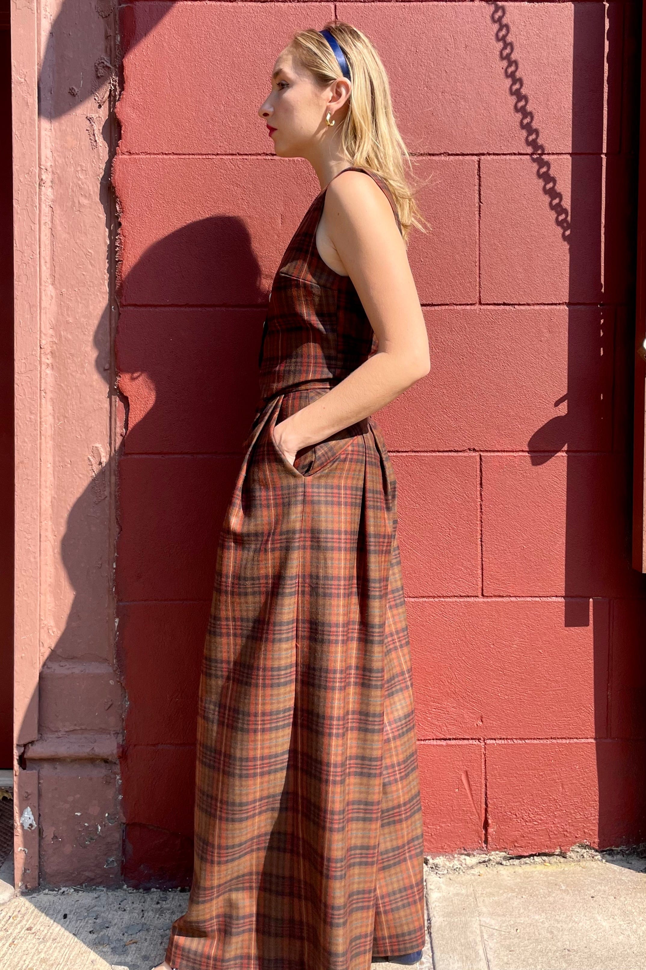 Katherine Pant in Fireside Plaid Wool