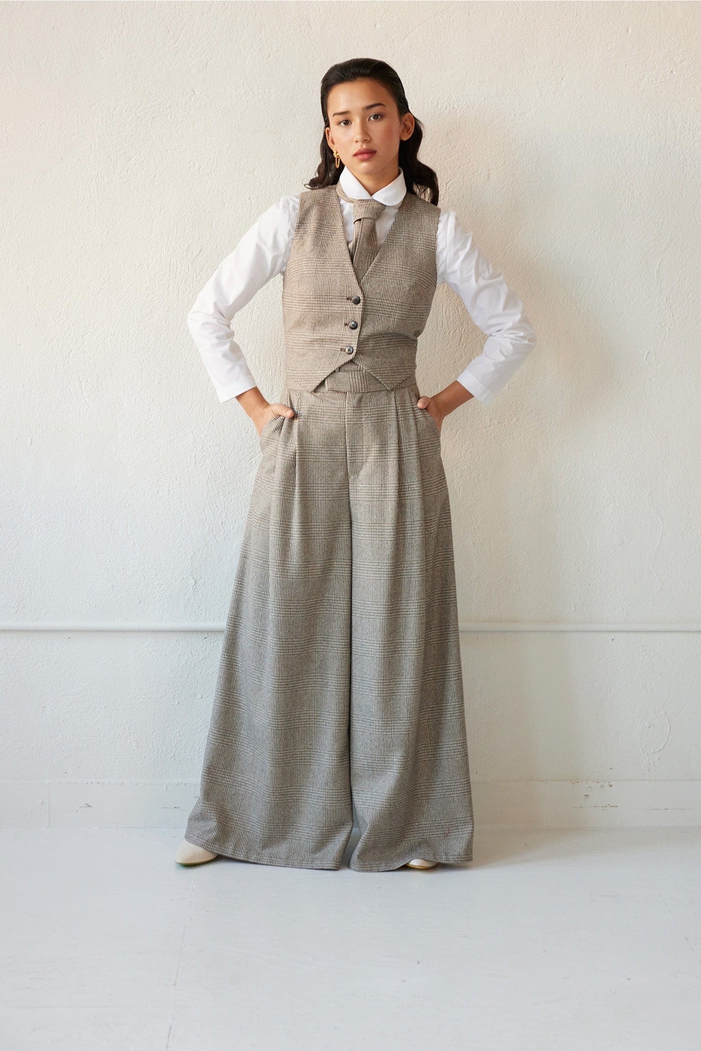 Katherine Pant in Fireside Plaid Wool