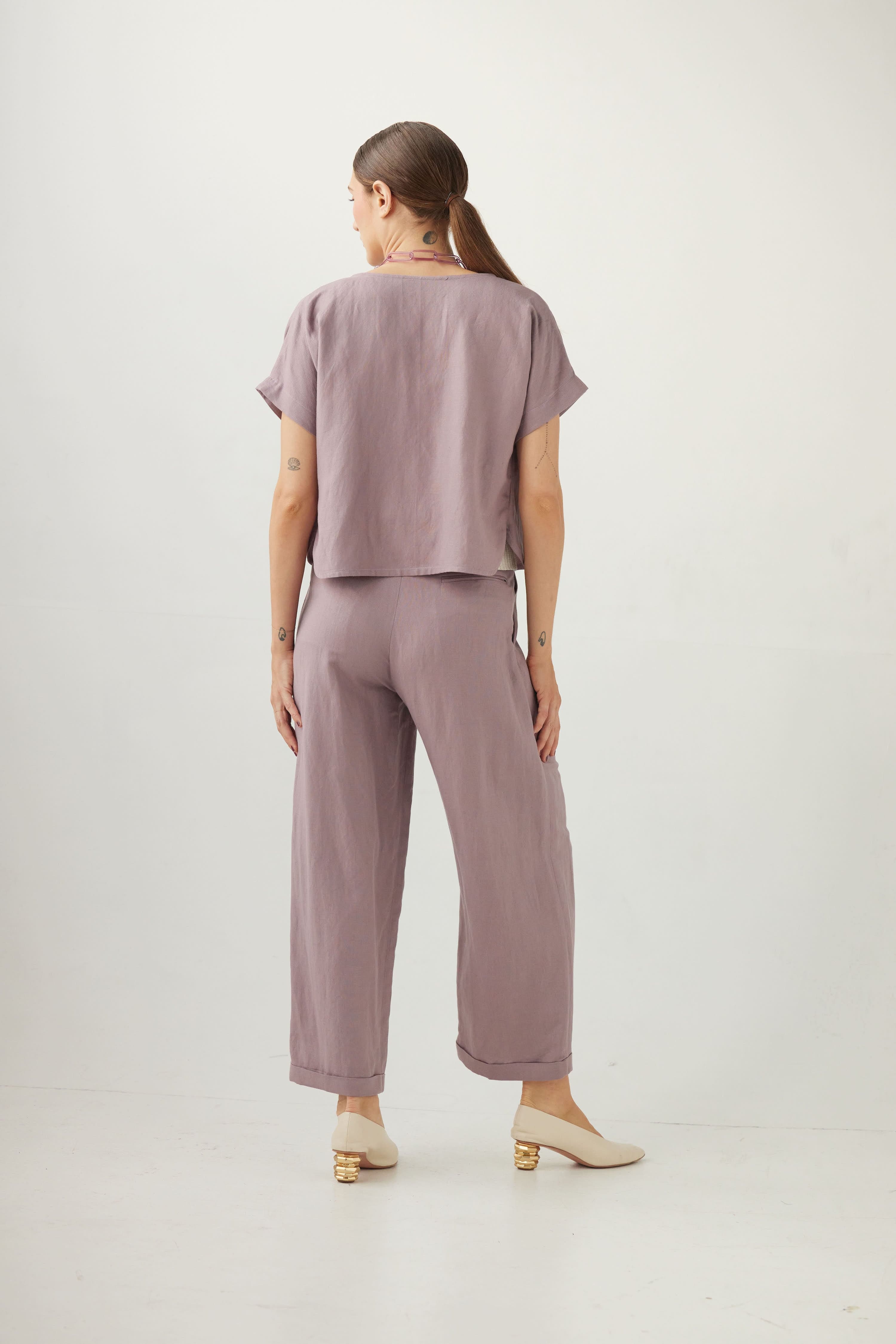 Charlie Pant in Linen Blend