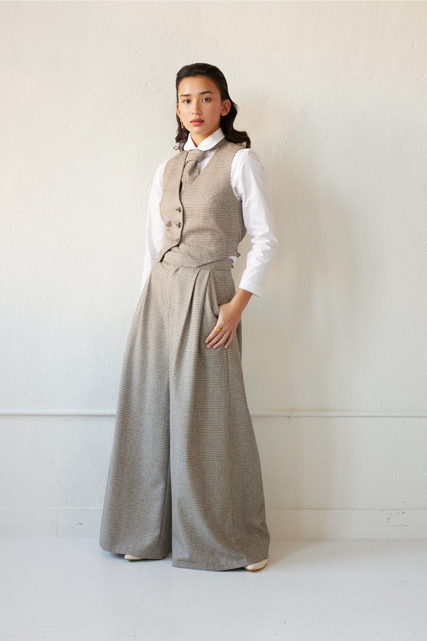 Katherine Pant in Fireside Plaid Wool