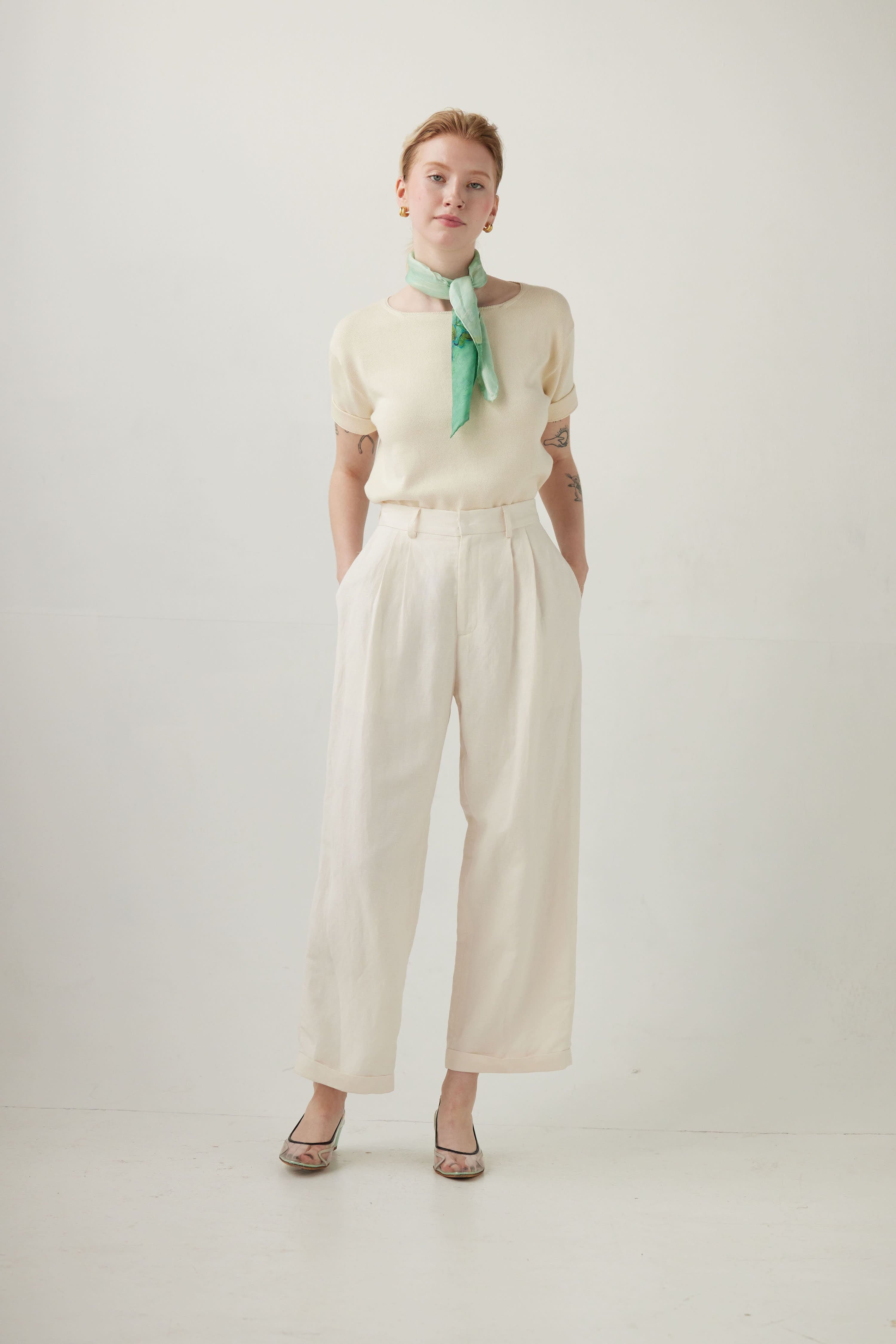 Charlie Pant in Linen Blend