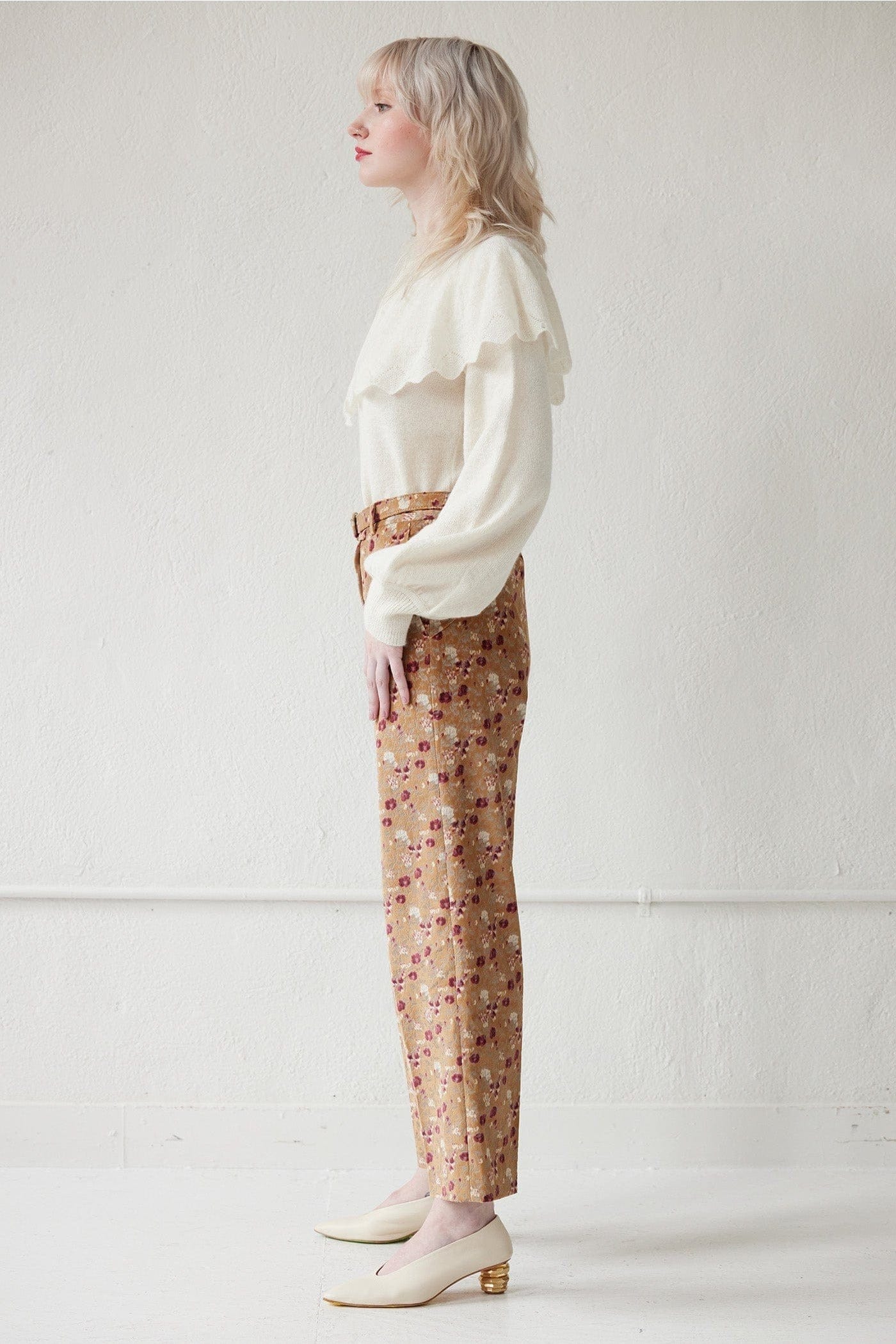 Piper Pant in in Italian Floral Velvet
