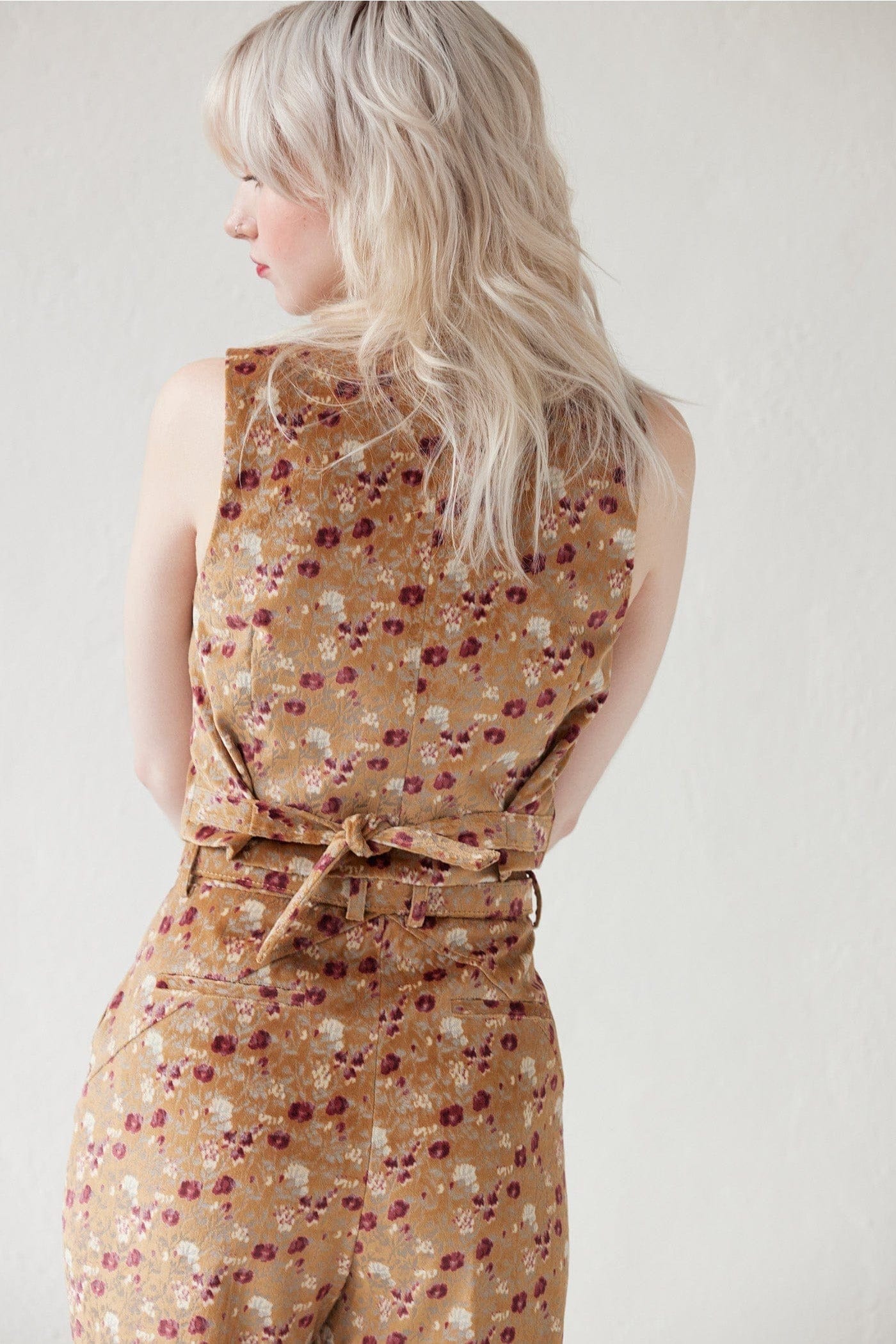 Piper Pant in in Italian Floral Velvet