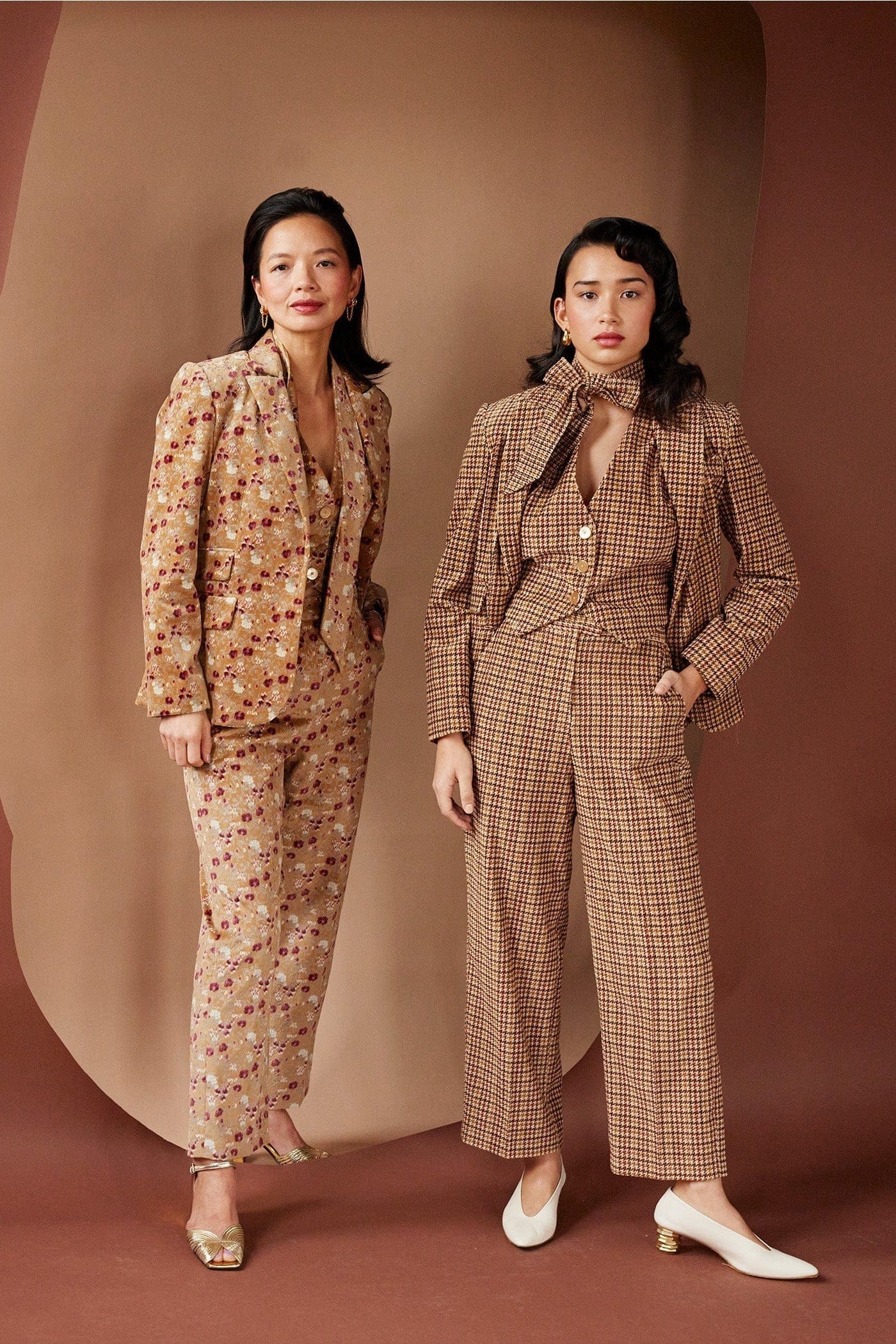 Piper Pant in in Italian Floral Velvet