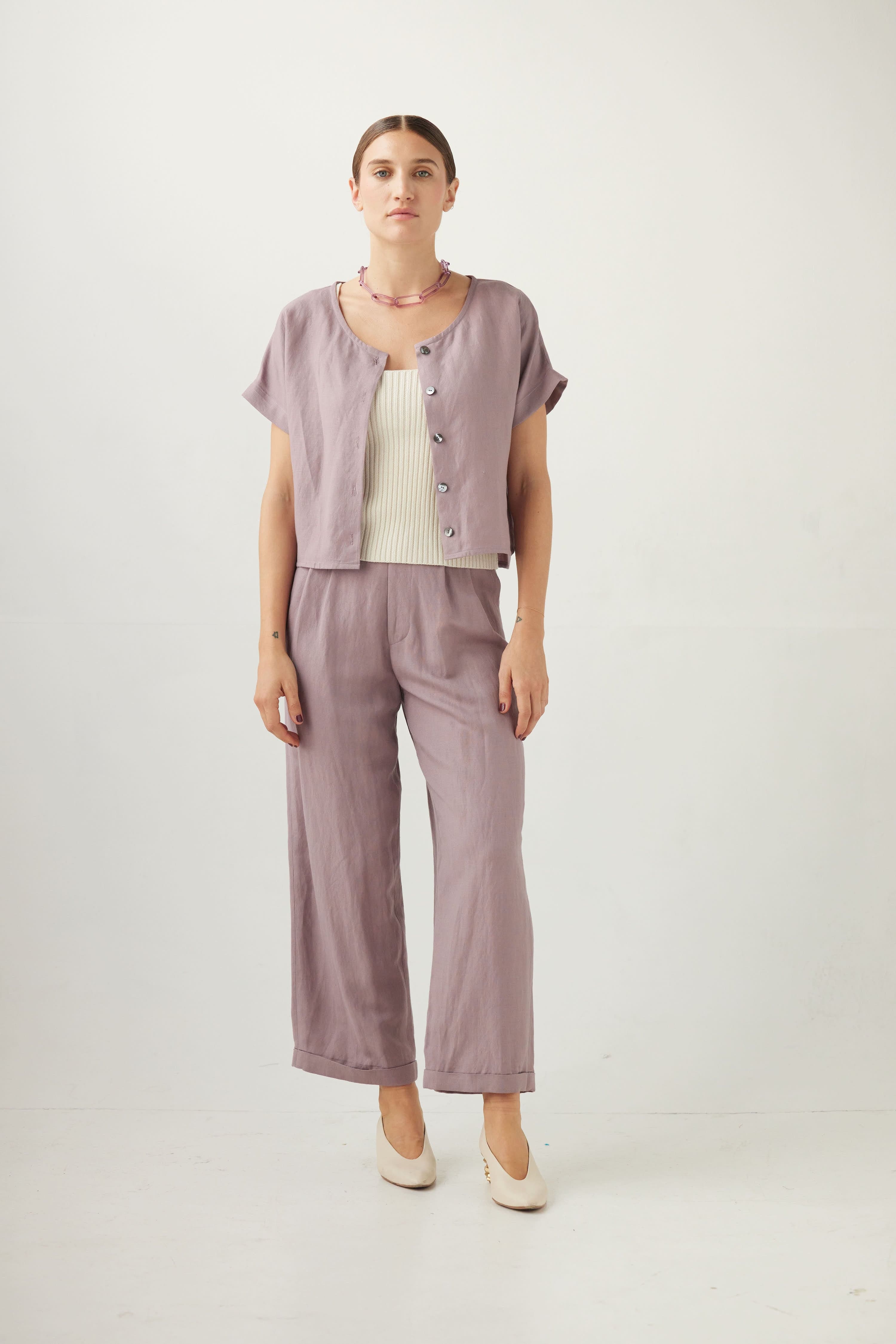 Charlie Pant in Linen Blend