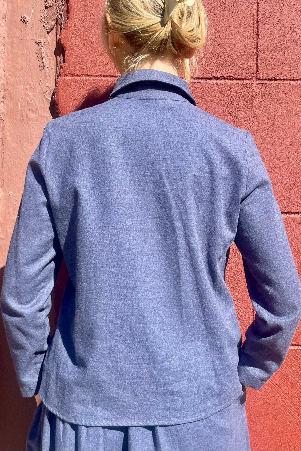 Binty Blouse in Japanese Cotton Flannel