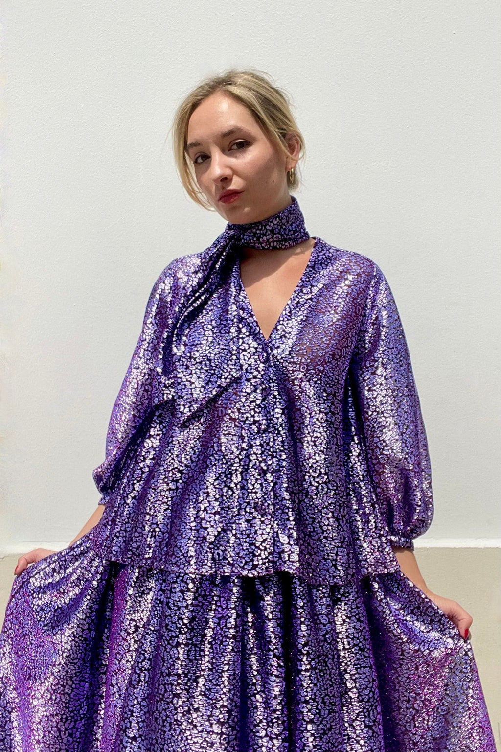 Trish Blouse in Metallic