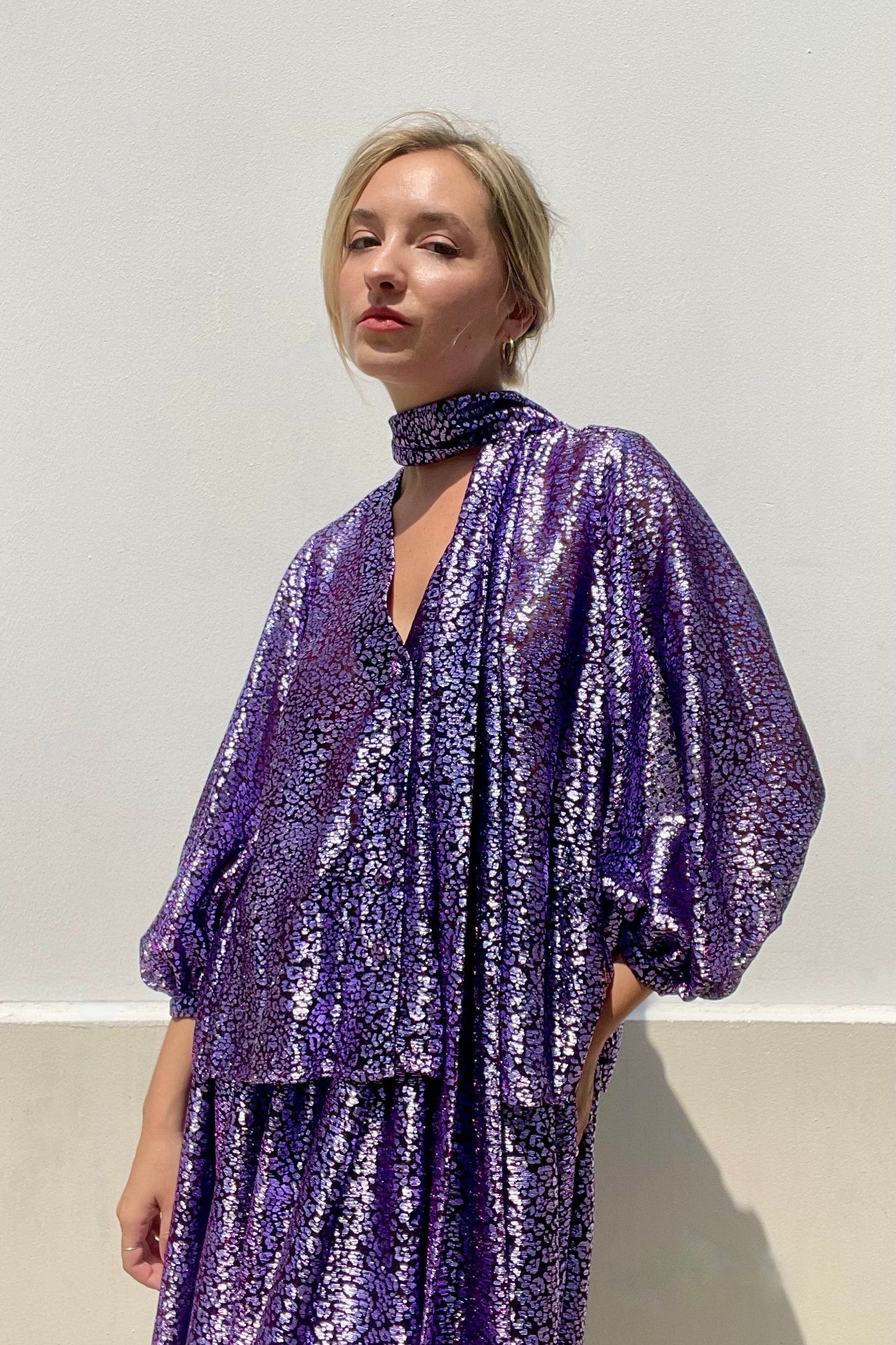 Trish Blouse in Metallic