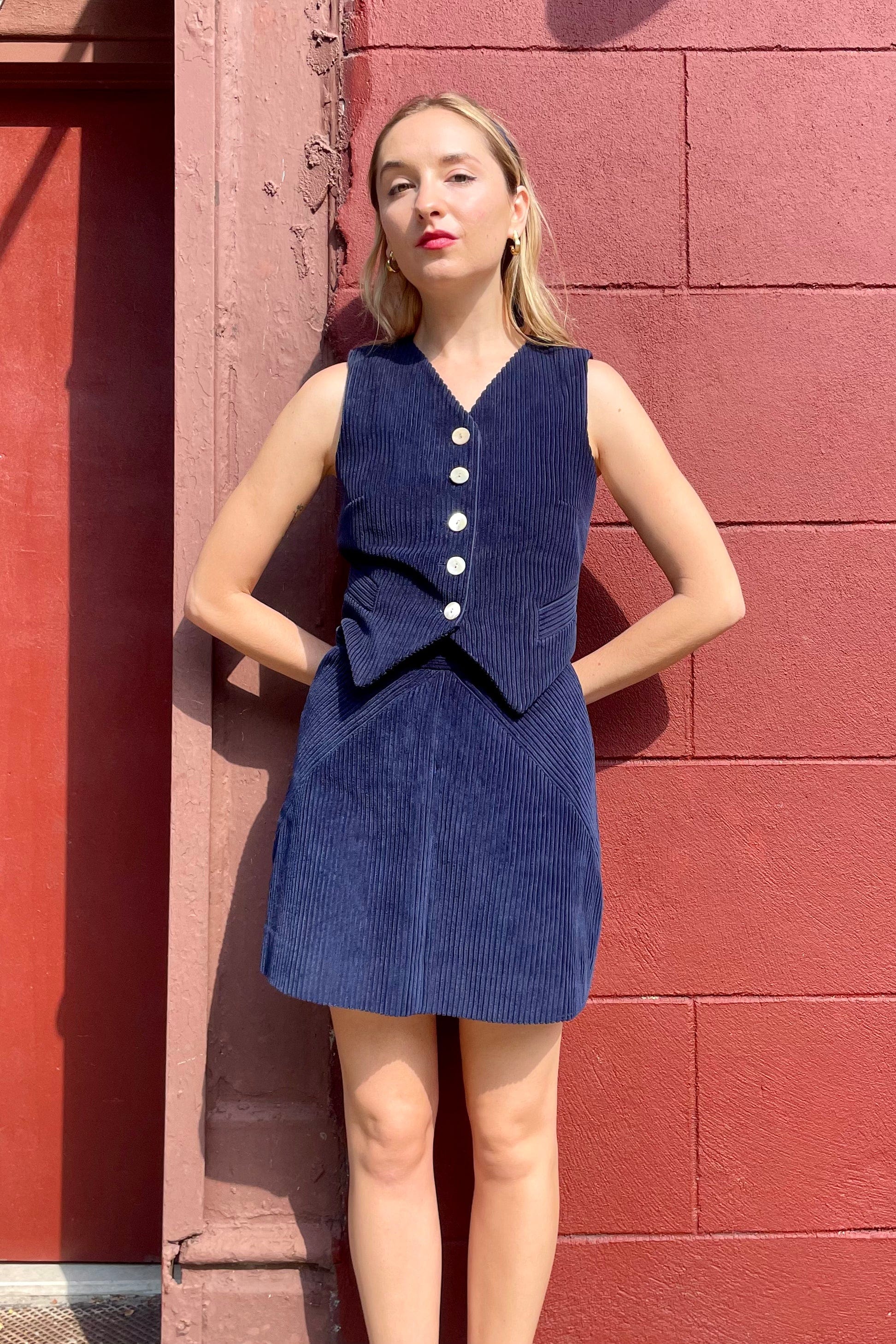 Annie Vest in Corduroy